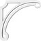 Ekena Millwork Arch Architectural Grade PVC Bracket, 5/8"W X 6"D X 6"H BKTP01X06X06AH - alternate 2